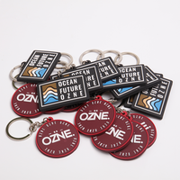 Porte-clés mignon bon marché Porte-clés porte-clés en PVC souple en silicone 2D avec logo personnel