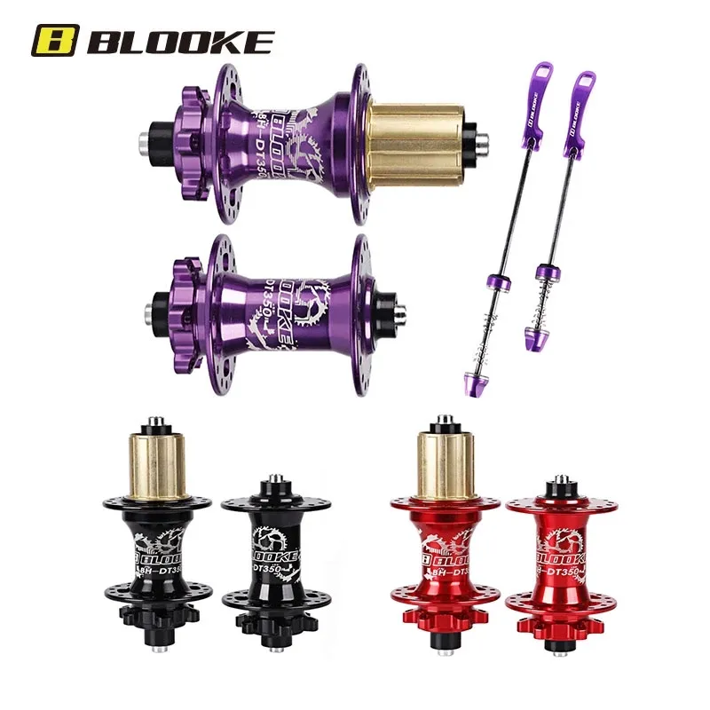 BLOOKE-cubo de bicicleta de montaña, 6 clavijas, tarjeta de disco, freno, 32/36 agujeros, rojo, negro, 8/9/10/11 velocidades, accesorios para bicicleta