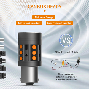 S4 không có siêu Flash 28W 2800lm bau15s 3156 7440 Fan hổ phách 1156 CANBUS không thấm nước lần lượt tín hiệu dẫn bóng đèn - Product Image 6