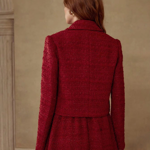 Giacca <span class=keywords><strong>da</strong></span> Completo Professionale in Lana di Alta Qualità per <span class=keywords><strong>Donna</strong></span>, Nuovo Abbigliamento Formale <span class=keywords><strong>da</strong></span> Lavoro per Manager, Eleganti Blazer per Ogni Stagione - Product Image 2