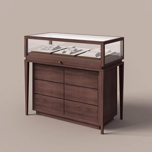 Vetrina per Gioielli di Lusso dal Design Moderno, Espositore a Isola in Vetro Personalizzato, Caratteristiche Impermeabili ed Ecologiche - Product Image 4