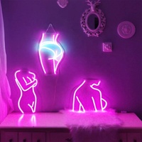 Enseigne néon LED avec support acrylique, publicité, décoration de bar et de maison, bandes LED basse consommation, multicolores, animation personnalisée, pour magasins et entreprises