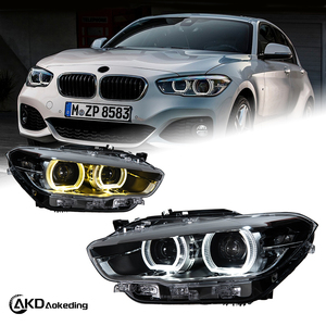 Faro Anteriore Tuning per BMW <span class=keywords><strong>F20</strong></span> 2015-2018 F21 <span class=keywords><strong>116i</strong></span> 118i 120i con Proiettore a Lente LED Design DRL e Indicatore di Direzione per Auto - Product Image 1