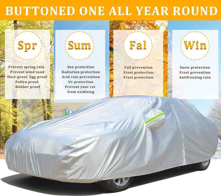 A ABSOPRO Autoabdeckung Für Mercedes-Benz GLA 2013-2023 210D-PU Outdoor