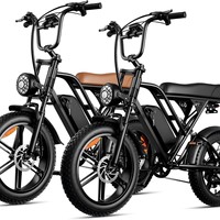 Vélo de montagne électrique spécial trajets quotidiens, pneus larges tout-terrain, moteur arrière 500W, freins à disque doubles 48V, batterie lithium 15Ah durable