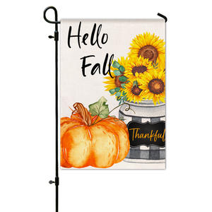 Bandera de jardín personalizada, banderas de jardín de otoño, 12x18, Bandera de jardín de Acción de Gracias de doble cara - Product Image 4