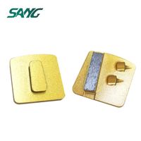 Plaquettes de meulage PCD Redi Lock, segmentées, pour le décapage d'époxy, de résine et de revêtements sur sols en béton, pour ponceuse.