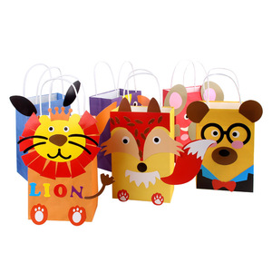 Bolsas <span class=keywords><strong>de</strong></span> Regalo <span class=keywords><strong>de</strong></span> Papel Kraft con Diseño <span class=keywords><strong>de</strong></span> Animales <span class=keywords><strong>de</strong></span> la Selva, León, Safari, Zoológico, <span class=keywords><strong>para</strong></span> <span class=keywords><strong>Fiestas</strong></span> <span class=keywords><strong>de</strong></span> <span class=keywords><strong>Cumpleaños</strong></span> Infantiles - Product Image 6