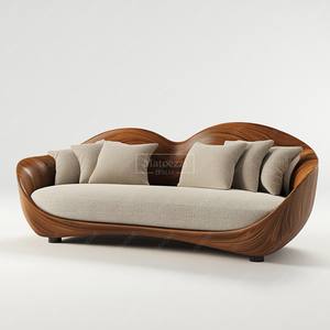 Sofá de dos plazas barato de buena calidad, modelo de tela, sofá de esquina grande Individual, muebles de sala de estar a la venta - Product Image 1