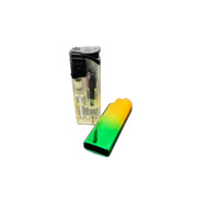 Briquet à gaz transparent coupe-vent 2024, cigarette électronique, EN13869 Europe