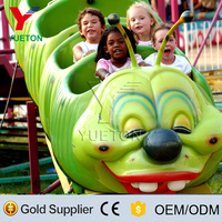 Manèges de parc d'attractions pour enfants Manege Track Train Caterpillar Mini Wacky Worm Roller Coaster Avec One-Stop Service à vendre