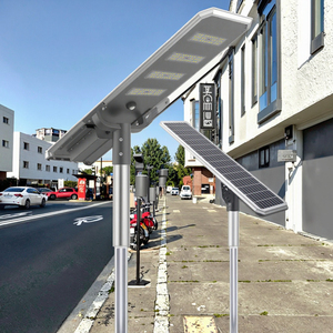 9 Meter IP66 LED Solar Street <b>Light</b> <b>Pole</b> 3-in-1 30W-120W with Security Camera - Product Image 1