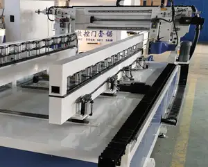 CNC auto feeding loading PVC laminate board edge slotting machine