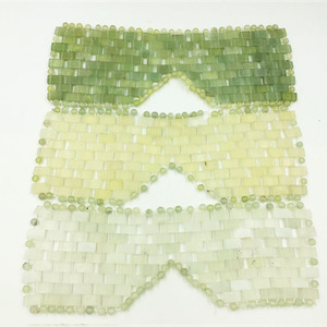 Offre Spéciale : Rouleau de Jade Facial et Gua Sha, Masque Yeux <span class=keywords><strong>Vert</strong></span>, Masseur Rafraîchissant pour le Visage - Product Image 1