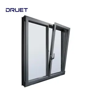 tilt turn window frosted glass windows flyscreen aluminum casement