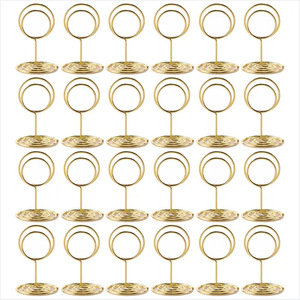 En Stock 24pcs Or Sièges Étiquette Placecard Clips Réglage Place Affichage <span class=keywords><strong>Nom</strong></span> <span class=keywords><strong>De</strong></span> <span class=keywords><strong>Mariage</strong></span> Mini <span class=keywords><strong>Table</strong></span> Numéro Titulaire <span class=keywords><strong>De</strong></span> La Carte Stands - Product Image 5