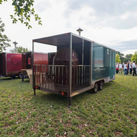 Pour WEBETTER remorque de restauration personnalisée cuisine complète four à pizza mobile camion de nourriture pour restauration rapide pour collations et hot-dogs