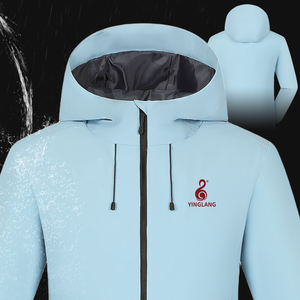 3 jours d'expédition rapide vente en gros/OEM veste à capuche légère Ripstop, résistante à l'abrasion et à la déchirure pour la randonnée Trekking logo personnalisé - Product Image 2