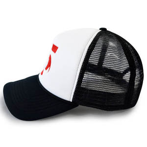 Usine de casquettes et chapeaux OEM ODM – Casquettes de camionneur personnalisées de haute qualité à 5 panneaux, casquettes de camionneur en mousse colorées avec corde, logo brodé ou imprimé - Product Image 3