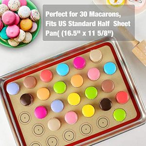 Tapis de cuisson en silicone antiadhésif sans BPA de qualité alimentaire pour pâtisserie, macarons et pâtes, idéal pour la cuisson au four à la maison - Product Image 5