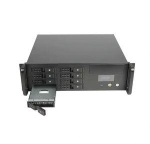 Boîtier de serveur industriel 3U <span class=keywords><strong>19</strong></span> pouces à 8 baies, profondeur 390 mm, avec alimentation par ventilateur, stockage 3D, châssis de serveur cloud - Product Image 2