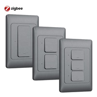 Certification SAA disponible en 4 couleurs AU bouton mural mécanique lumière intelligente Tuya Zigbee interrupteur avec interrupteur intelligent neutre