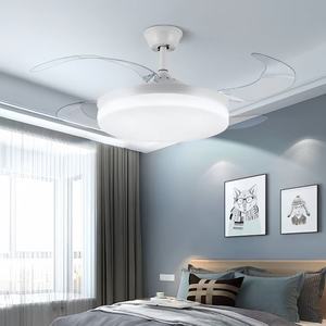 Ventilatore da Soffitto in Rame da 42 Pollici per Interni, Silenzioso, con Illuminazione <span class=keywords><strong>LED</strong></span> e <span class=keywords><strong>Telecomando</strong></span> Retrattile per Soggiorno, Sala da Pranzo e Camera da Letto - Product Image 4