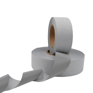 Bạc màu xám phản chiếu Polyester Chất liệu phản chiếu vải băng cho an toàn giao thông quần áo - Product Image 2