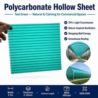 Panneau architectural en polycarbonate alvéolaire, diffuseur de lumière, résistant aux UV, pour applications de toiture modernes