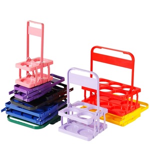 Porte-bouteilles pliable en plastique pour bars et pubs, panier à champagne portable pour 6 bouteilles, porte-<span class=keywords><strong>vin</strong></span> <span class=keywords><strong>de</strong></span> haute qualité - Product Image 5