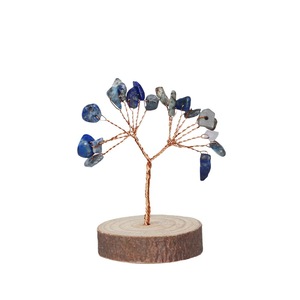 Crystal Tree Ornament Natural Stone <b>Wire</b> <b>Craft</b> Eco-Friendly Wood Base Home Decor Gift - Product Image 5