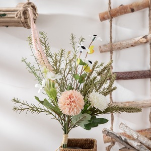 CallaFloral Ramo de Flores Artificiales de Tela Plástica Tejida para Decoración de Bodas y Hogar CF01256 - Product Image 1