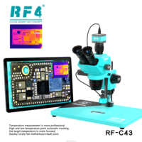 Kit de microscope professionnel RF4 avec caméra HD, système de diagnostic thermique pour cartes PCB, pour la formation en réparation de téléphones mobiles
