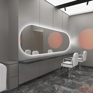 Espejo de Salón con Luz LED de Lujo Moderno, Equipo de Peluquería, Muebles para Salones de Belleza y Barberías - Product Image 4