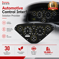 Panel Frontal HMI Flexible Impermeable Personalizado de Alta Calidad con Interruptor de Membrana y Adhesivo 3M para Panel de Instrumentos