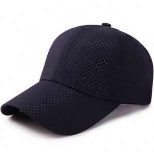 Hand Embroidery Laser Hole Design Terry Quick Dry Curved Brim Baseball <b>Hat</b> Unstructured Mesh 6 Panel Unisex Sporty - Product Image 4