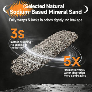 Lettiera per Gatti Naturale a Base di Sodio, Ecologica, Agglomerante Rapida, Altamente Assorbente, Senza Polvere, Sferica, 1kg, Bestseller - Product Image 5
