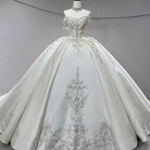 Vestidos de Novia de Tul con Cuentas de Satén Royal Sweetheart Jancember JFH47 <span class=keywords><strong>para</strong></span> Niñas - Product Image 4