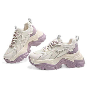 Hot selling breathable thick sole <b>arch</b> <b>support</b> low top sneakers women's fashion light comfortable casual shoes wholesale - Product Image 5