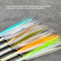 Leurre de pêche à la mouche Streamer 3D à gros yeux pour attirer les truites, longues tiges, mouches artificielles, plusieurs couleurs pour rivière et ruisseau