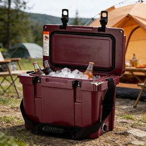 Glacière portable rotomoulée 17QT, durable, en LLDPE, isolée, étanche, pour canettes, aliments, vin, <span class=keywords><strong>camping</strong></span>, pêche, plein air - Product Image 1