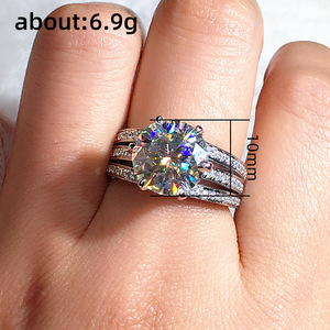 Anello Classico Stile Matrimoniale Elegante Anello da Dito per Donne - Product Image 4