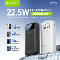 BAVIN Li-Polymer PC1102S 20000mah Banque d'alimentation à charge rapide avec câble de charge IPH Type C Micro 3