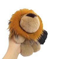 Porte-clés en peluche lion, fausse fourrure, breloque pour sac, mini poupée lion en peluche, porte-clés, accessoire pour sac à main, sac à dos, cadeau