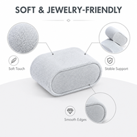 Coussin de support pour montre en flanelle élastique douce et personnalisée, modèle Suixin A-03, en matériaux recyclés, pour boîte à bijoux, commode de chambre à coucher