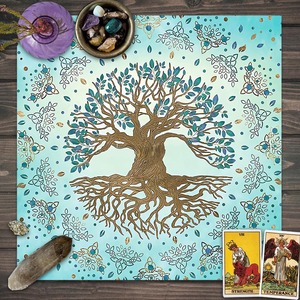 Wiccan Witchcraft Supplies Tools Altar <strong>Cloth</strong> with Printed Pattern for Tarot Divination Astrology <strong>Table</strong> <strong>Cloth</strong> Tarot Card Bag - Product Image 4