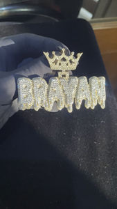Colgante de Letra con Diamantes de Lujo de Alta Gama, Elaborado con Precisión, Accesorio Personalizado Más Vendido para Amantes de la Joyería de Moda - Product Image 6