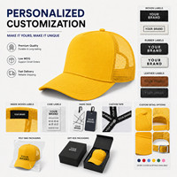 Gorra Trucker de 5 Paneles al por Mayor, con Logotipo Personalizado, Gorra de Malla Promocional, Ajustable, con Cierre a Presión, para Hombres, Mujeres y Eventos Deportivos
