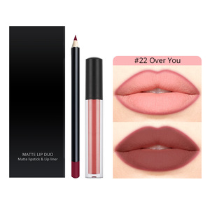 MLM Wholesale Mineral <b>Lipstick</b> Set <b>Custom</b> Logo Long Lasting Vegan Private Label Matte Liquid <b>Lipstick</b> with Lipliner - Product Image 3