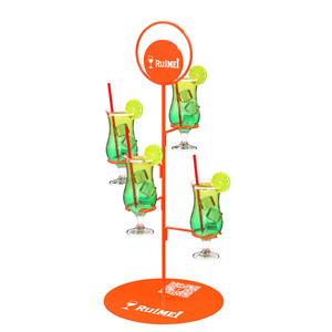 Meilleur vendeur : Support à cocktails, support à <span class=keywords><strong>champagne</strong></span> pour comptoir, support pour verres à vin, présentoir, tour à margaritas - Product Image 1